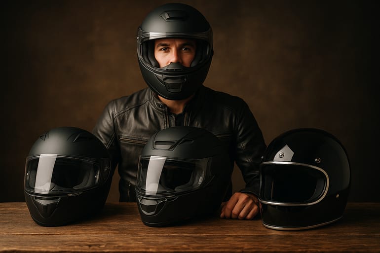 Guia dos Tipos de Capacete: integral, modular e jet