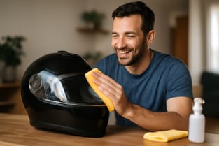 Manutenção do capacete: limpeza, conservação e vida útil