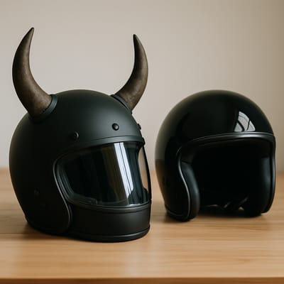 Capacetes com chifres vs tradicionais: prós e contras