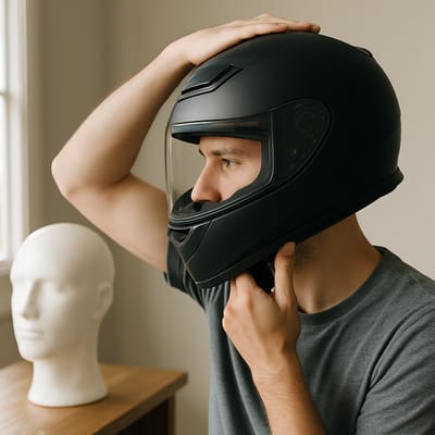 Ajuste e formato da cabeça: estabilidade sem pontos de pressão