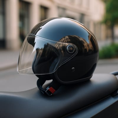 Por que o capacete Jet é popular na cidade?