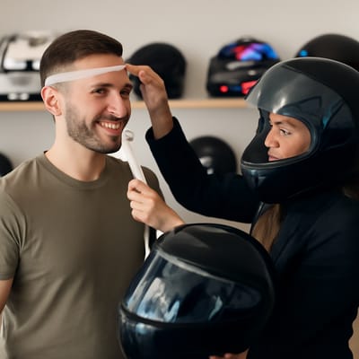 Como saber se o capacete está no tamanho certo ao provar